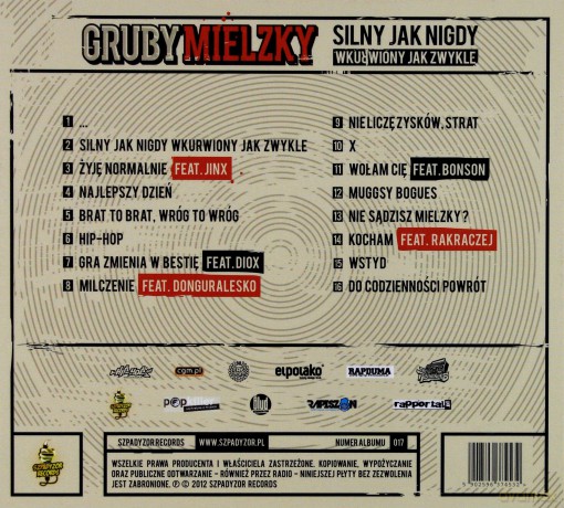 Gruby Mielzky: Silny jak nigdy wkurwiony jak zwykle [CD]