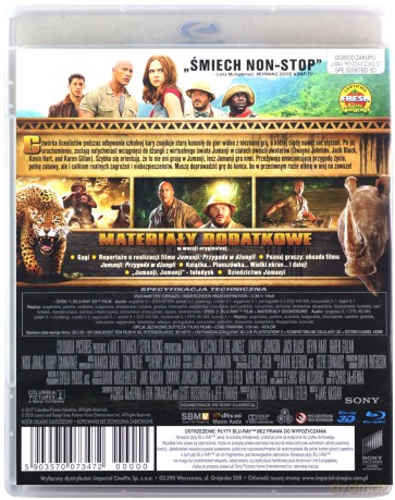 Jumanji: Przygoda w dżungli [Blu-Ray 3D]+[Blu-Ray]