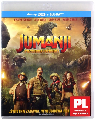 Jumanji: Przygoda w dżungli [Blu-Ray 3D]+[Blu-Ray]