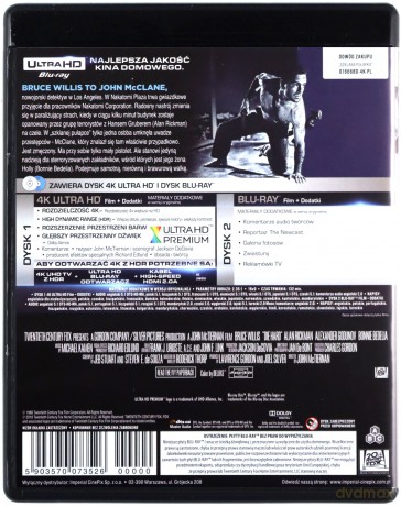 Szklana pułapka [Blu-Ray 4K]+[Blu-Ray]