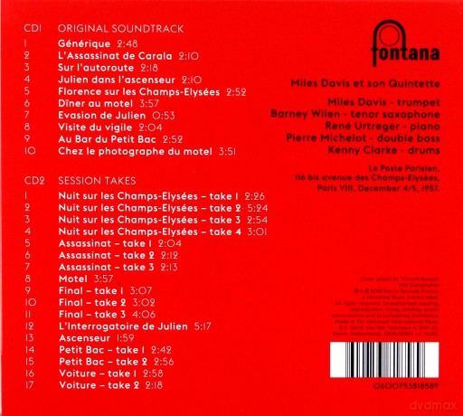 Miles Davis: Ascenseur Pour L'echafaud [2CD]