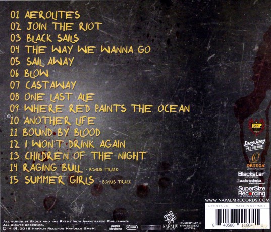 Paddy And The Rats: Riot City Outlaws [CD]