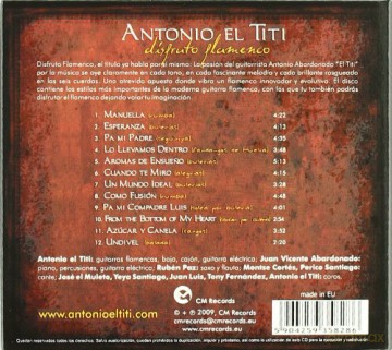 Antonio "El Titi" Abardonado: Disfruto [CD]