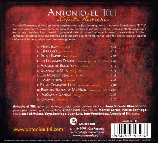 Antonio "El Titi" Abardonado: Disfruto [CD]
