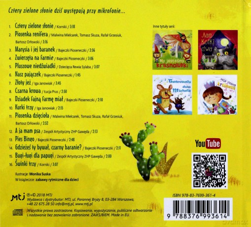 Bajeczki Pioseneczki: Cztery zielone słonie (digibook) [CD]
