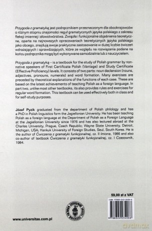 Przygoda z gramatyką. Fleksja i słowotwórstwo imion. Ćwiczenia funkcjonalno-gramatyczne dla cudzoziemców - Józef Pyzik [KSIĄŻKA]