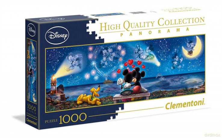 CLEMENTONI 1000 el. Panorama Miki i Minnie [PUZZLE]