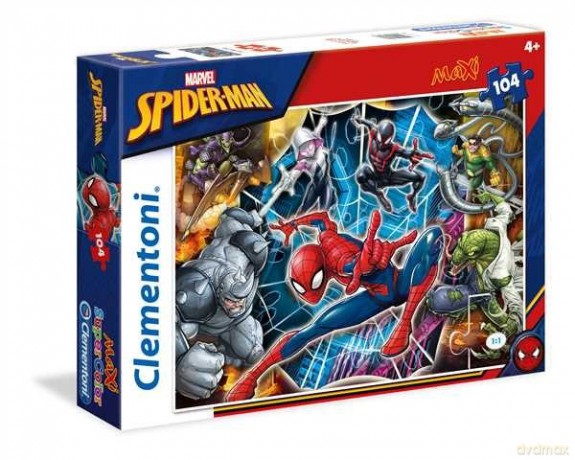 CLEMENTONI 104 el. Maxi Spiderman [PUZZLE]