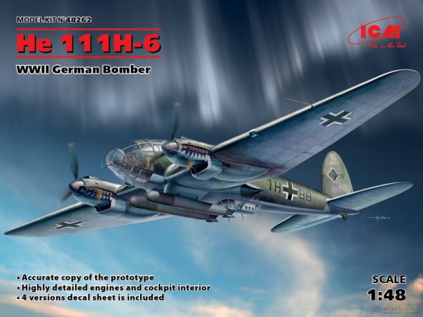 He 111H-6 WWII German Bomber