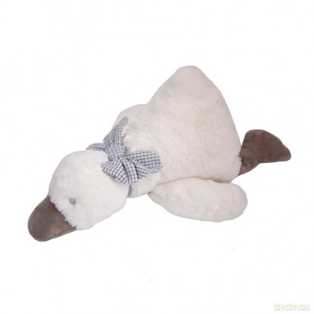 Kaczka Tiny z grzechotką ecru 30 cm
