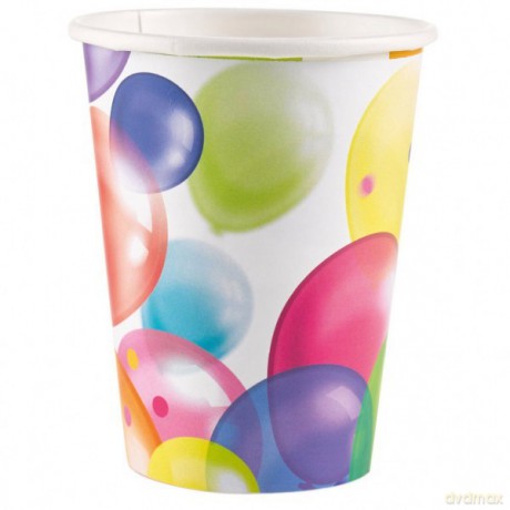 Kubki Balony 266 ml, 8 sztuk