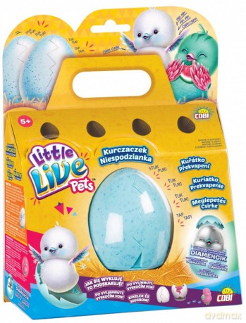 Little Live Pets Kurczaczek niespodzianka biały/miętowy [FIGURKA]