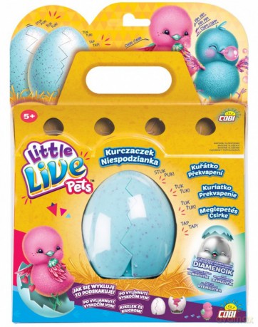 Little Live Pets Kurczaczek niespodzianka róż/turkus [FIGURKA]