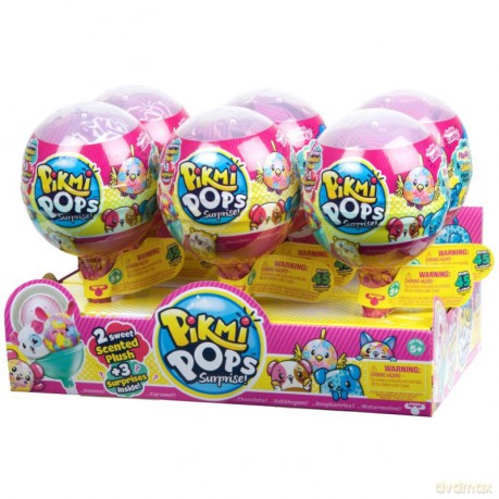 PIKMI POPS, Pachnący pluszak 2-pak/Stand 6 sztuk