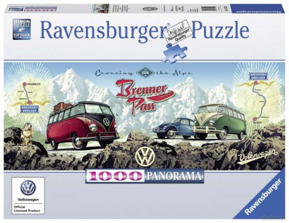 RAVENSBURGER 1000 el. Busem przez Alpy [PUZZLE]