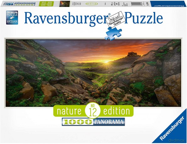 RAVENSBURGER 1000 el. Słońce nad Islandią [PUZZLE]