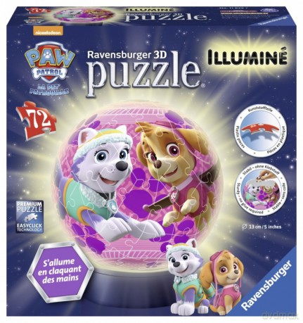RAVENSBURGER 72 el. Lampka, Psi Patrol [PUZZLE]