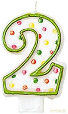 Świeczka cyferka duża 7,6 cm nr 2
