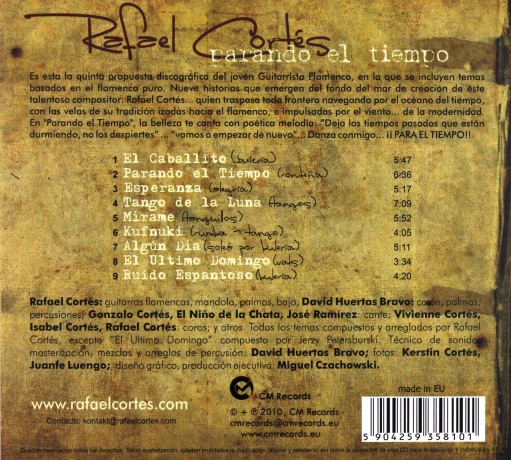 Rafael Cortes: Parando El Tiempo (digipack) [CD]