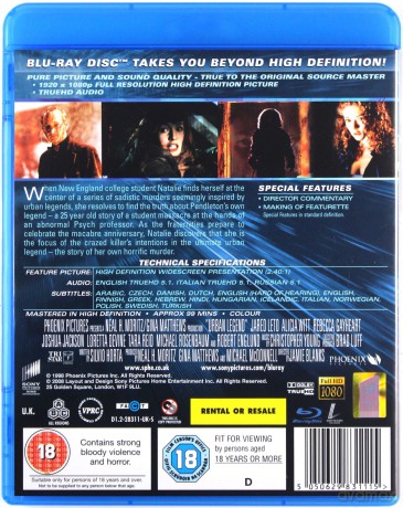 Urban Legend [Blu-Ray]