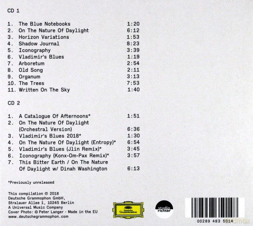 Max Richter: The Blue Notebooks [2CD]