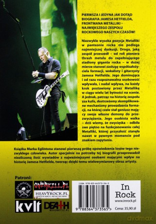 Człowiek z metalu. Szczegółowa biografia Jamesa Hetfielda - Mark Eglinton [KSIĄŻKA]