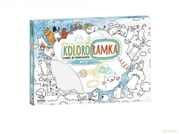 Kolorowanka ramka do zawieszenia Koty średnia
