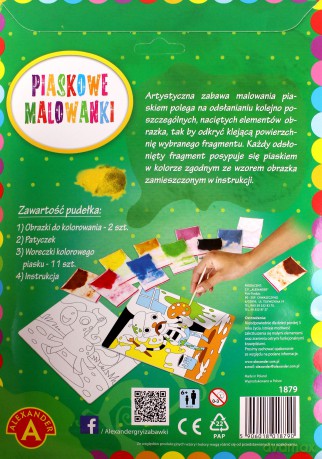 Malowanka piaskowa Malarz konik