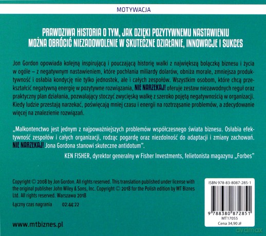 Nie narzekaj - Jon Gordon [AUDIOBOOK]