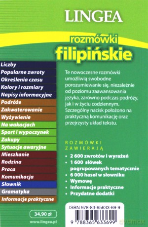 Rozmówki filipińskie ze słownikiem i gramatyką [KSIĄŻKA]