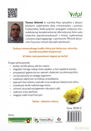 Terapia siarką MSM i inne naturalne środki eliminujące ból, stany zapalne i choroby przewlekłe - Tomasz Woźniak [KSIĄŻKA]