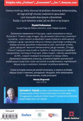 Zachowania niepoprawne. Tworzenie ekonomii behaworalnej - Richard H Thaler [KSIĄŻKA]