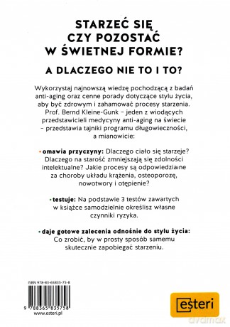Żyj 15 lat dłużej 7 elementowa strategia anty aging zgodna z zasadą Hormezy - Bernd Kleine Gunk [KSIĄŻKA]