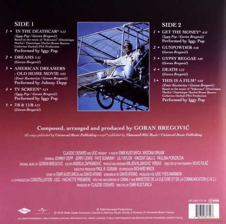Arizona Dreams soundtrack (Goran Bregovic) [Winyl]