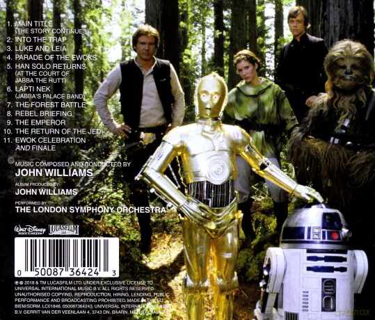 Star Wars: Return Of The Jedi soundtrack (Gwiezdne wojny: Część VI - Powrót Jedi) (John Williams) [CD]