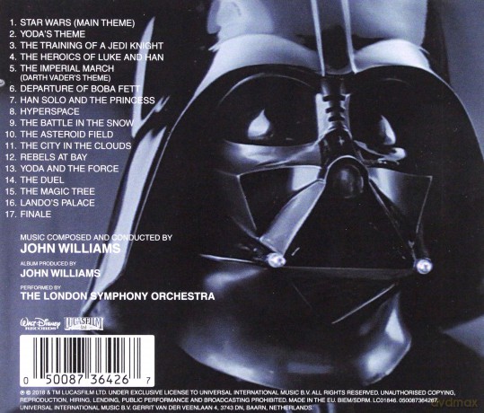 Star Wars: The Empire Strikes Back soundtrack (Gwiezdne wojny: Część V - Imperium kontratakuje) (John Williams) [CD]