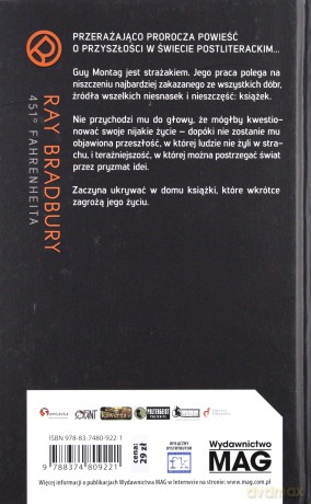 451 stopni Fahrenheita - Ray Bradbury [KSIĄŻKA]