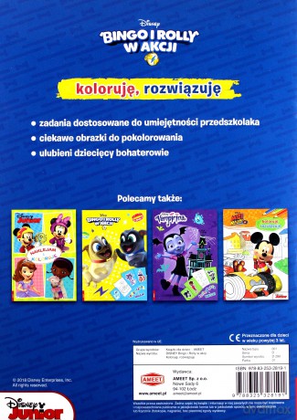 Koloruję rozwiązuję. Bongo i Rolly w akcji [KSIĄŻKA]