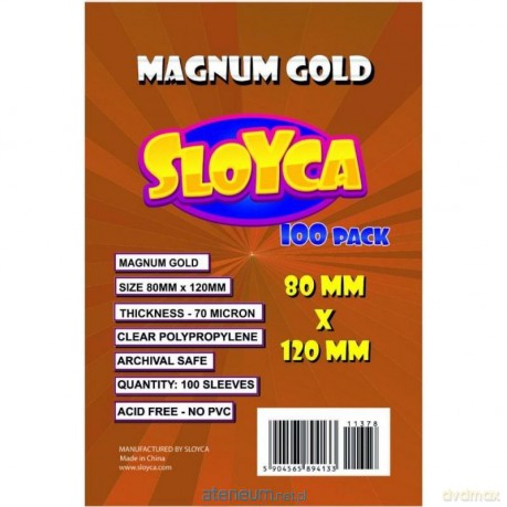 Koszulki Magnum Gold 80x120mm (100 szt) [GRA]