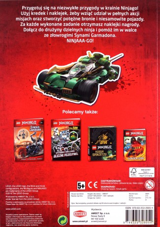LEGO Ninjago. 1001 naklejek. Ścigaj się i walcz! [KSIĄŻKA]