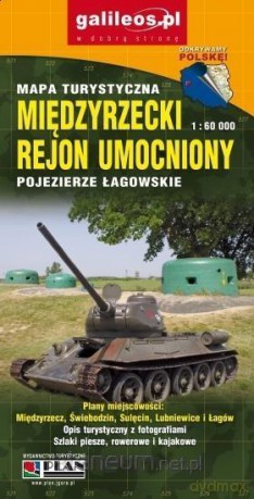 Mapa - Międzyrzecki Rejon/Pojezierze Łagowskie