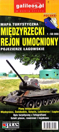 Mapa - Międzyrzecki Rejon/Pojezierze Łagowskie