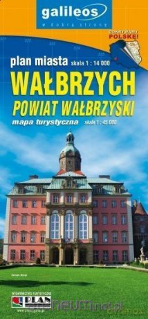 Mapa - Powiat Wałbrzyski 1:45000 Wałbrzych 1:14000