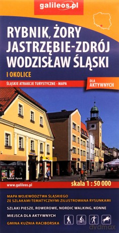 Mapa - Rybnik,Żory,Jastrzębie-Zdrój, Wodzisław Śląski