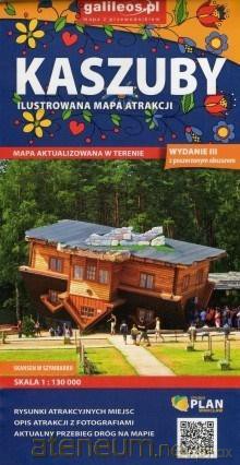 Mapa atrakcji turystycznych - Kaszuby 1:130 000