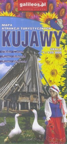 Mapa atrakcji turystycznych - Kujawy 1:135 000