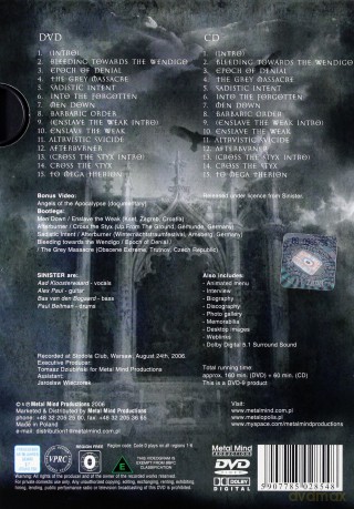 Sinister: Prophecies Denied (digipack) [CD]+[DVD]