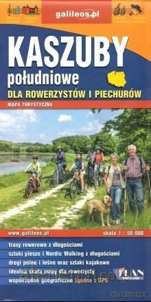 Mapa dla rowerzystów i piechurów - Kaszuby południe