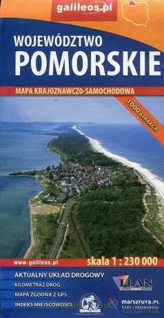 Mapa krajoznawczo-sam. - woj. Pomorskie 1:230 000