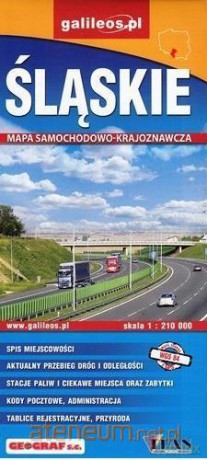 Mapa samochodowo-krajobrazowa - Śląskie 1: 210 000